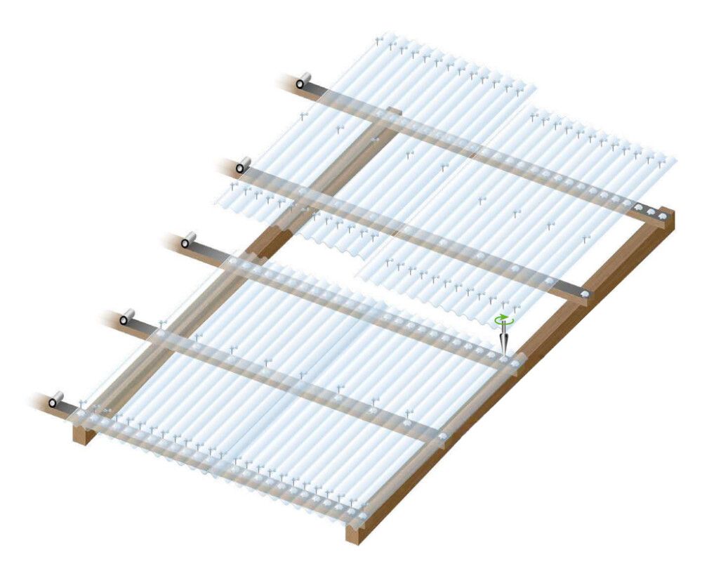 Valokate Gutta PC makro sinus-profiili kirkas 0,8 x 1045 x 3000 mm