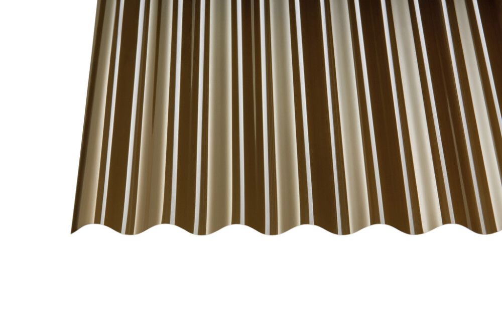 Valokate Gutta PC makro sinus-profiili pronssi 0,8 x 1045 x 3000 mm