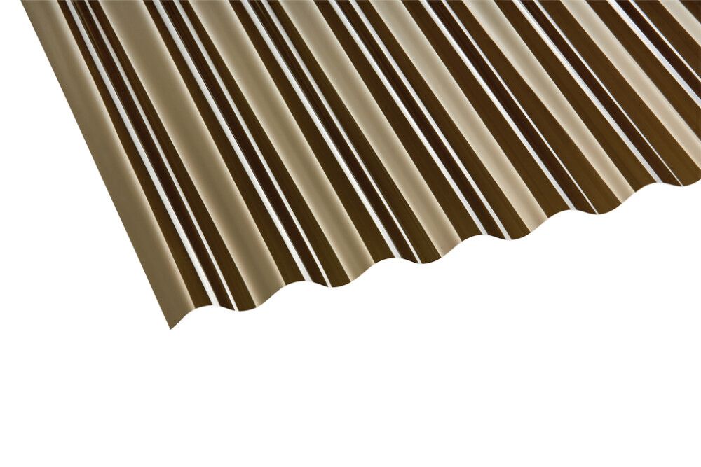 Valokate Gutta PC makro sinus-profiili pronssi 0,8 x 1045 x 3000 mm