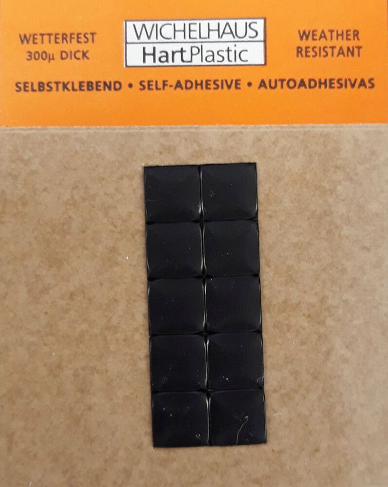 Merkki Wichelhaus HartPlastic Musta 30 mm Piste 10 kpl/pkt