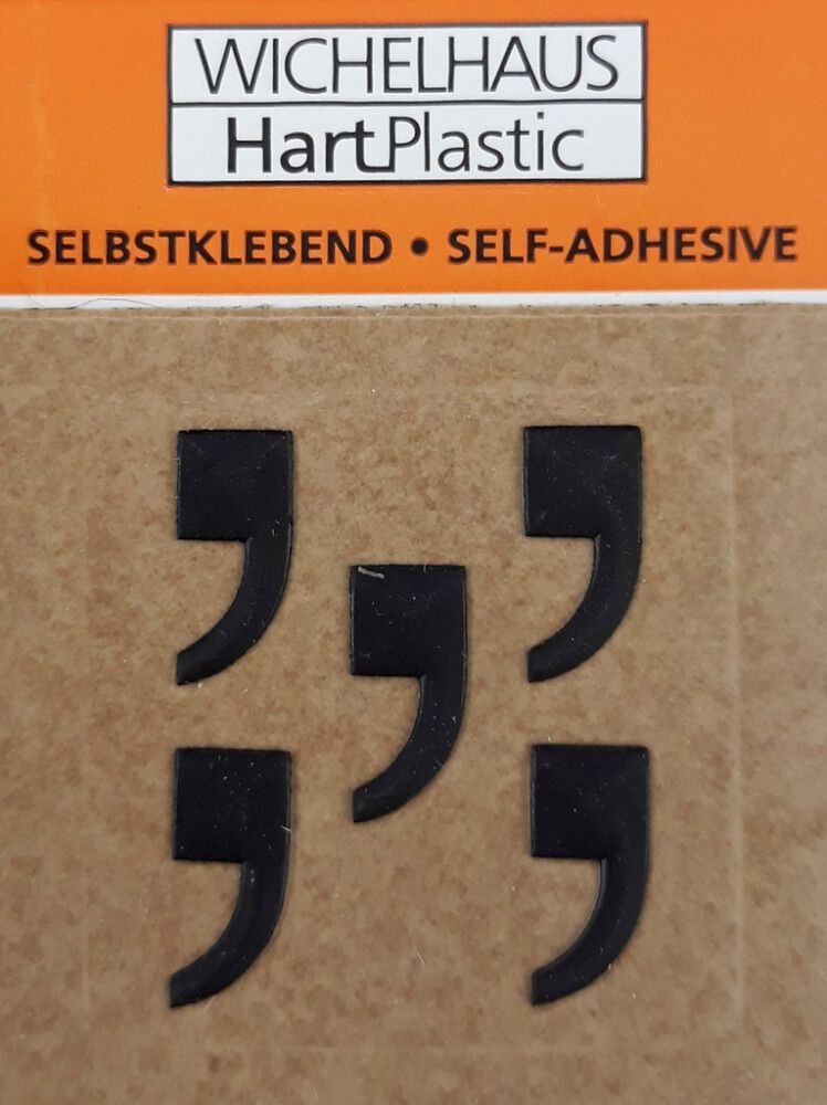 Merkki Wichelhaus HartPlastic Musta 30 mm Pilkku 5 kpl/pkt