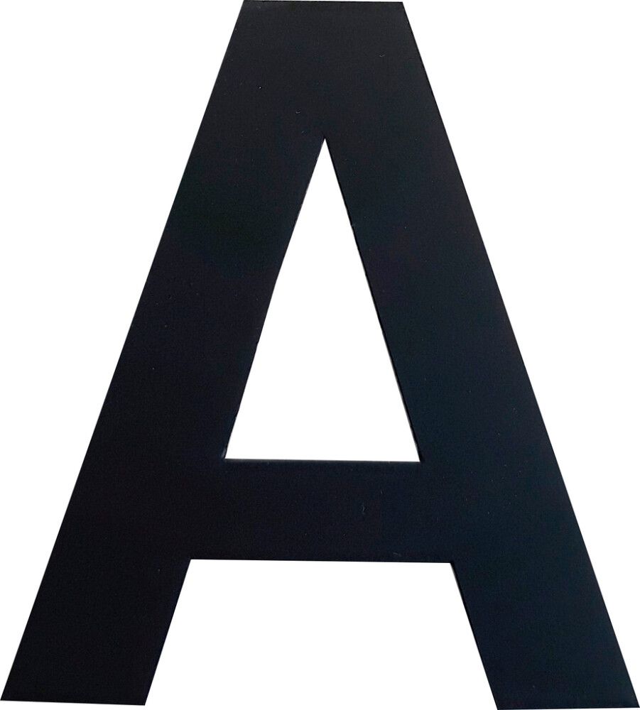 Kirjain Wichelhaus HartPlastic Musta 50 mm A