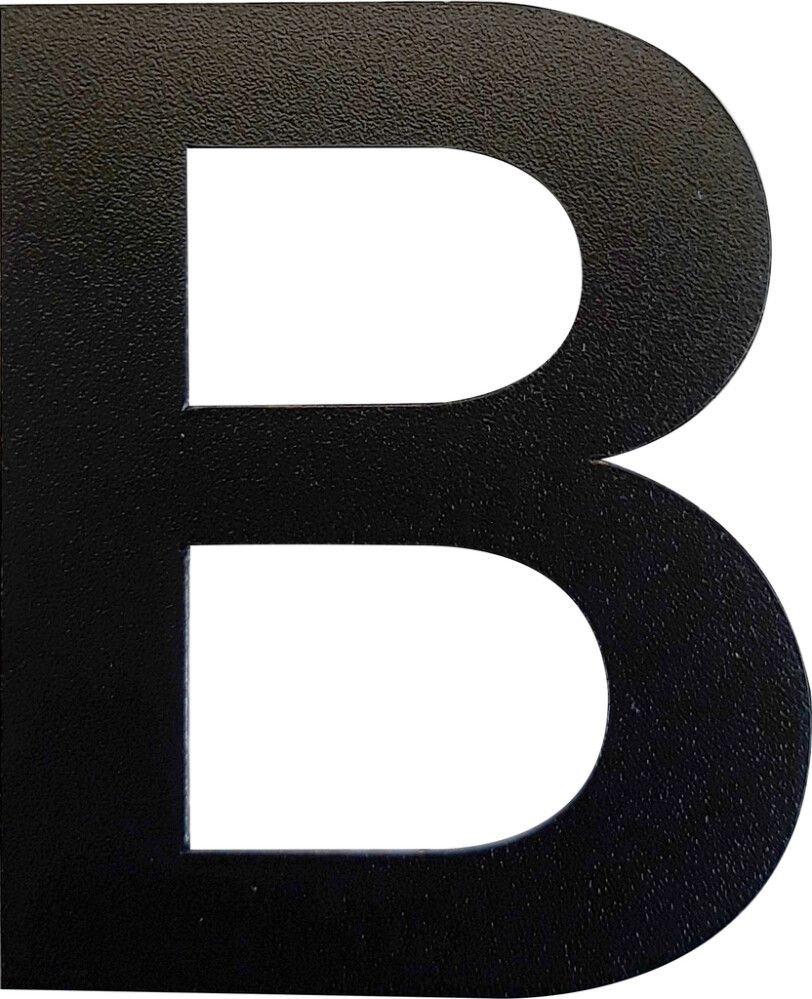 Kirjain Wichelhaus HartPlastic Musta 50 mm B