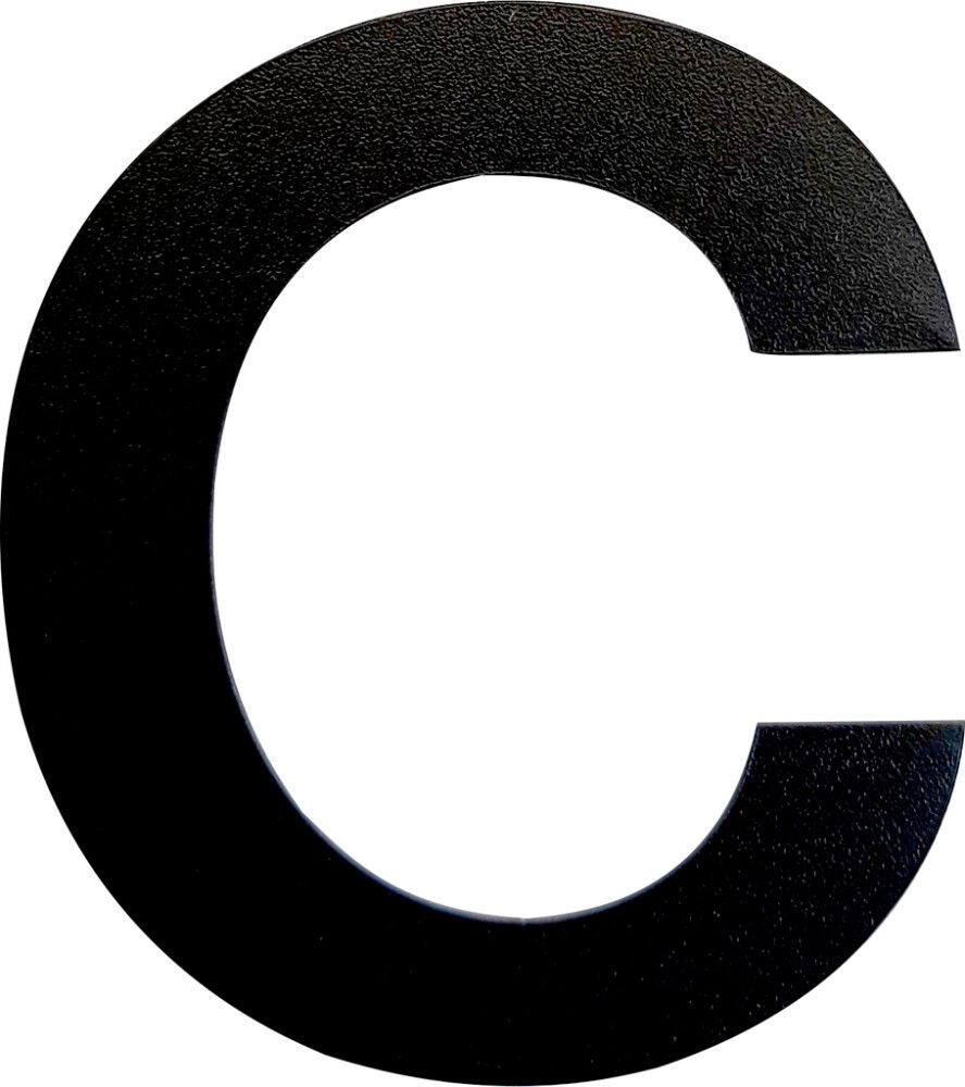 Kirjain Wichelhaus HartPlastic Musta 50 mm C