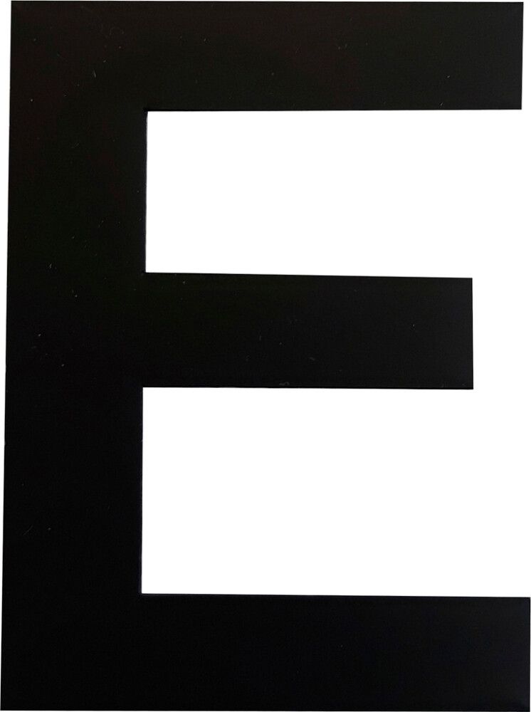 Kirjain Wichelhaus HartPlastic Musta 50 mm E