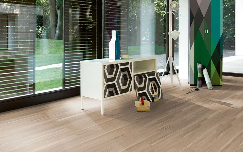 Parketti Parador Basic 11-5 Oak White Matt Lacquered