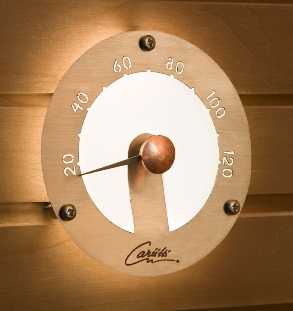 Valokuitukaluste Cariitti Saunan Lämpömittari