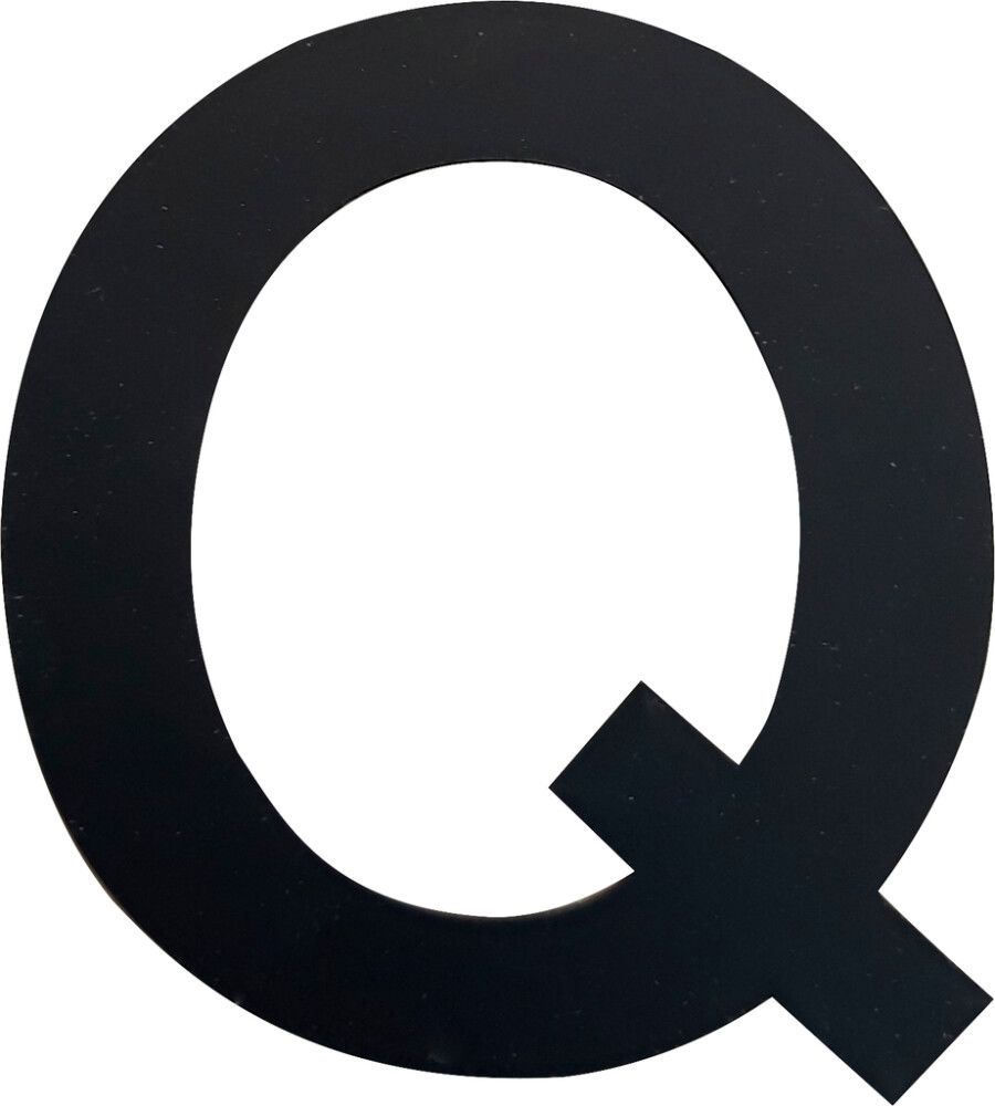 Kirjain Wichelhaus HartPlastic Musta 50 mm Q