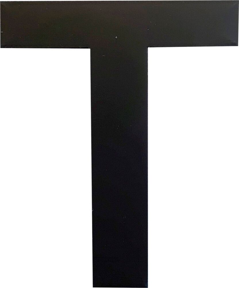 Kirjain Wichelhaus HartPlastic Musta 50 mm T