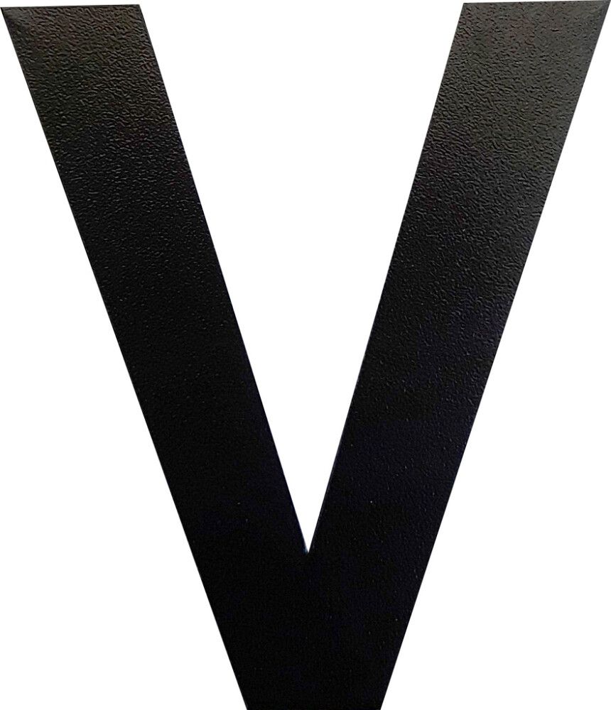 Kirjain Wichelhaus HartPlastic Musta 50 mm V