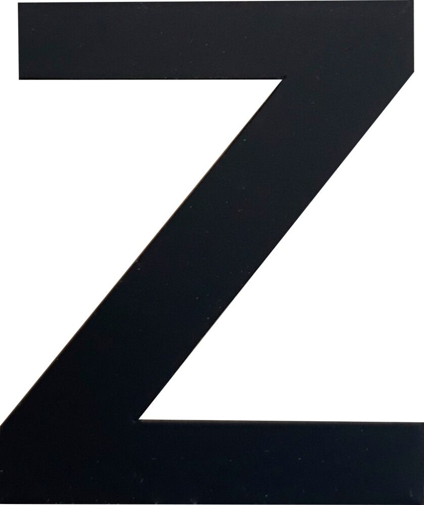 Kirjain Wichelhaus HartPlastic Musta 50 mm Z