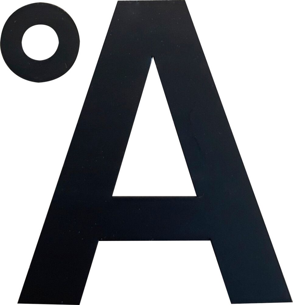 Kirjain Wichelhaus HartPlastic Musta 50 mm Å