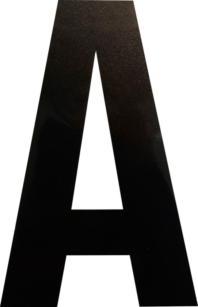 Kirjain Wichelhaus HartPlastic Musta 100 mm A