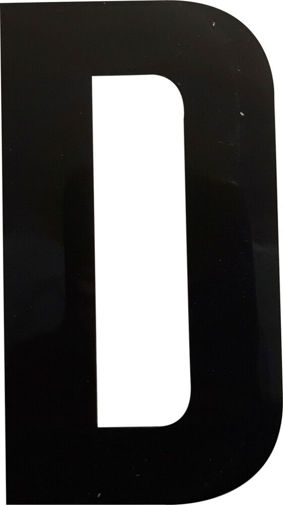 Kirjain Wichelhaus HartPlastic Musta 100 mm D