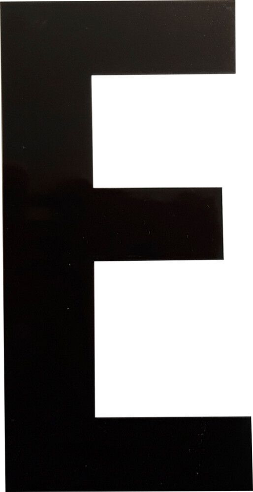 Kirjain Wichelhaus HartPlastic Musta 100 mm E