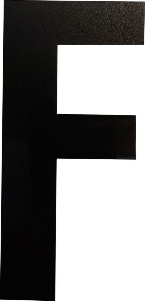 Kirjain Wichelhaus HartPlastic Musta 100 mm F