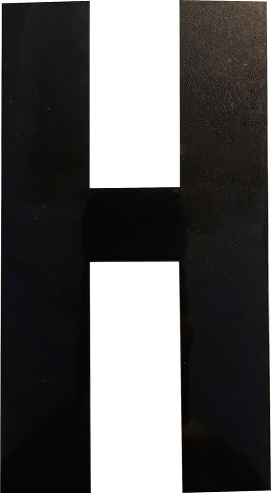 Kirjain Wichelhaus HartPlastic Musta 100 mm