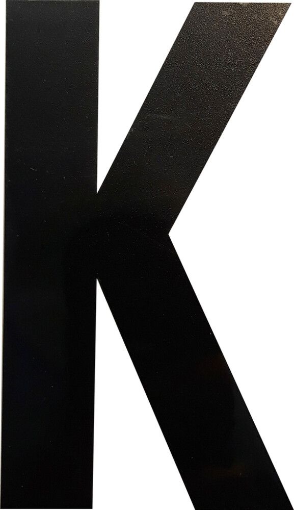 Kirjain Wichelhaus HartPlastic Musta 100 mm K
