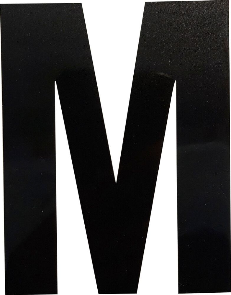 Kirjain Wichelhaus HartPlastic Musta 100 mm M