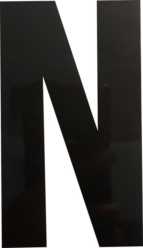 Kirjain Wichelhaus HartPlastic Musta 100 mm N