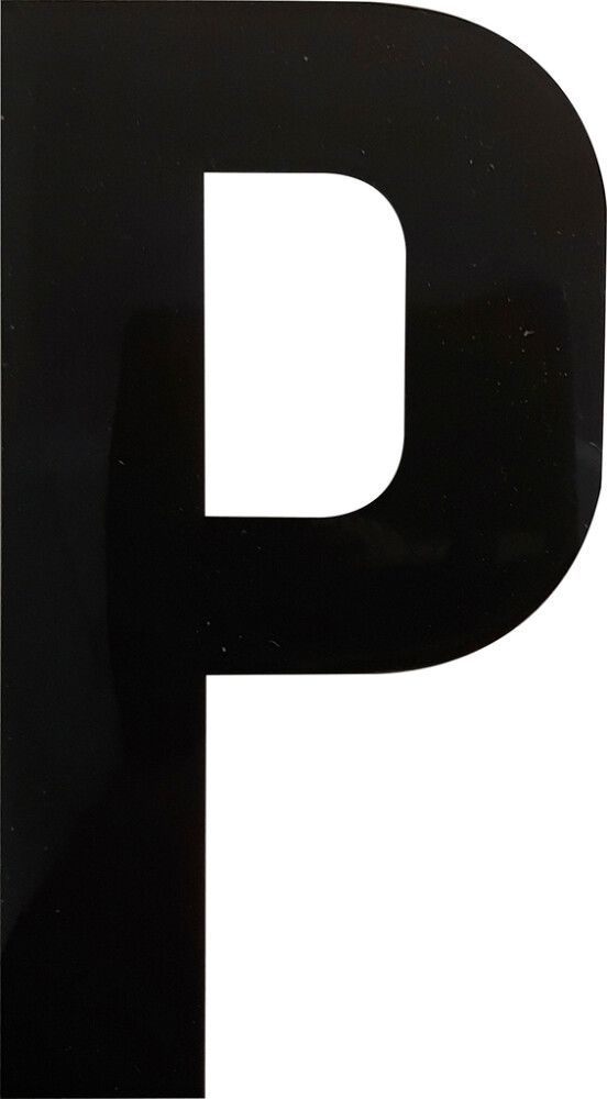 Kirjain Wichelhaus HartPlastic Musta 100 mm P