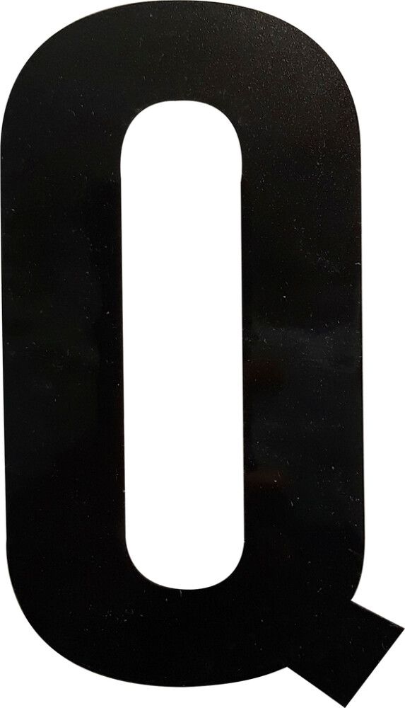 Kirjain Wichelhaus HartPlastic Musta 100 mm Q