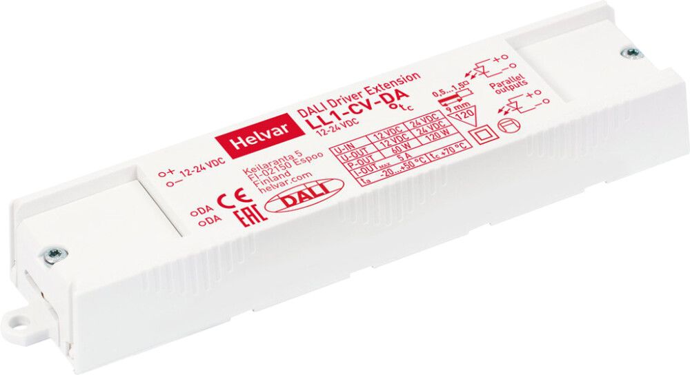 Ohjainyksikkö Cariitti LL1-CV-DA DALI-ohjaukseen