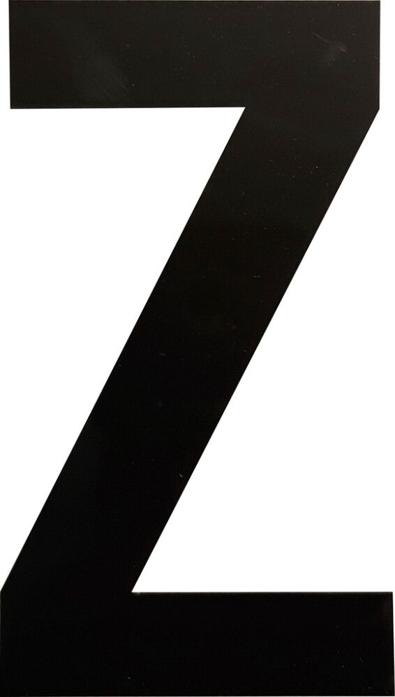 Kirjain Wichelhaus HartPlastic Musta 100 mm Z