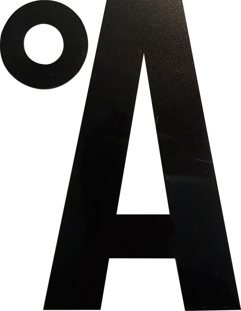 Kirjain Wichelhaus HartPlastic Musta 100 mm Å