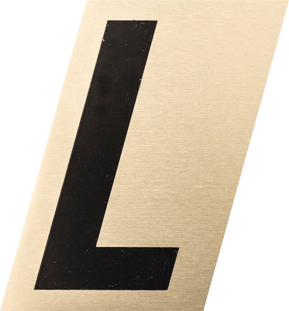 Kirjain Metl-Stik Kulta/Musta 1,5 cm L