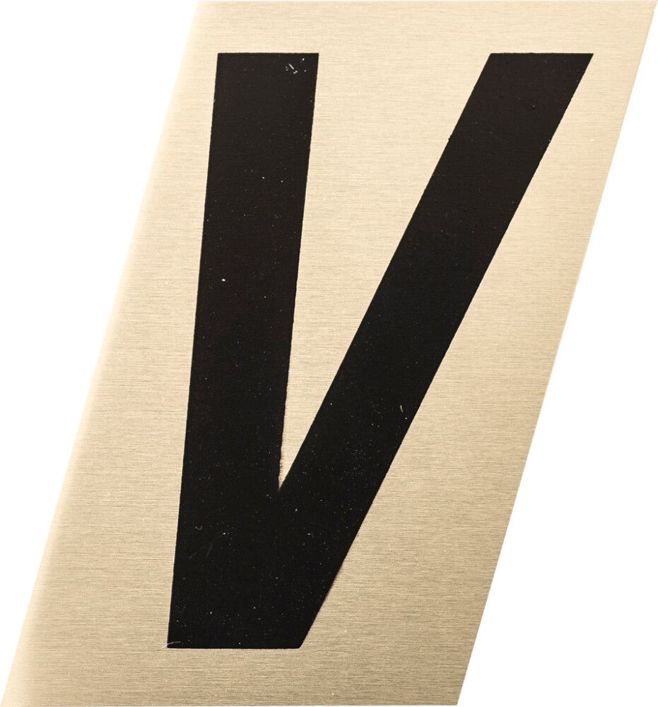 Kirjain Metl-Stik Kulta/Musta 1,5 cm V