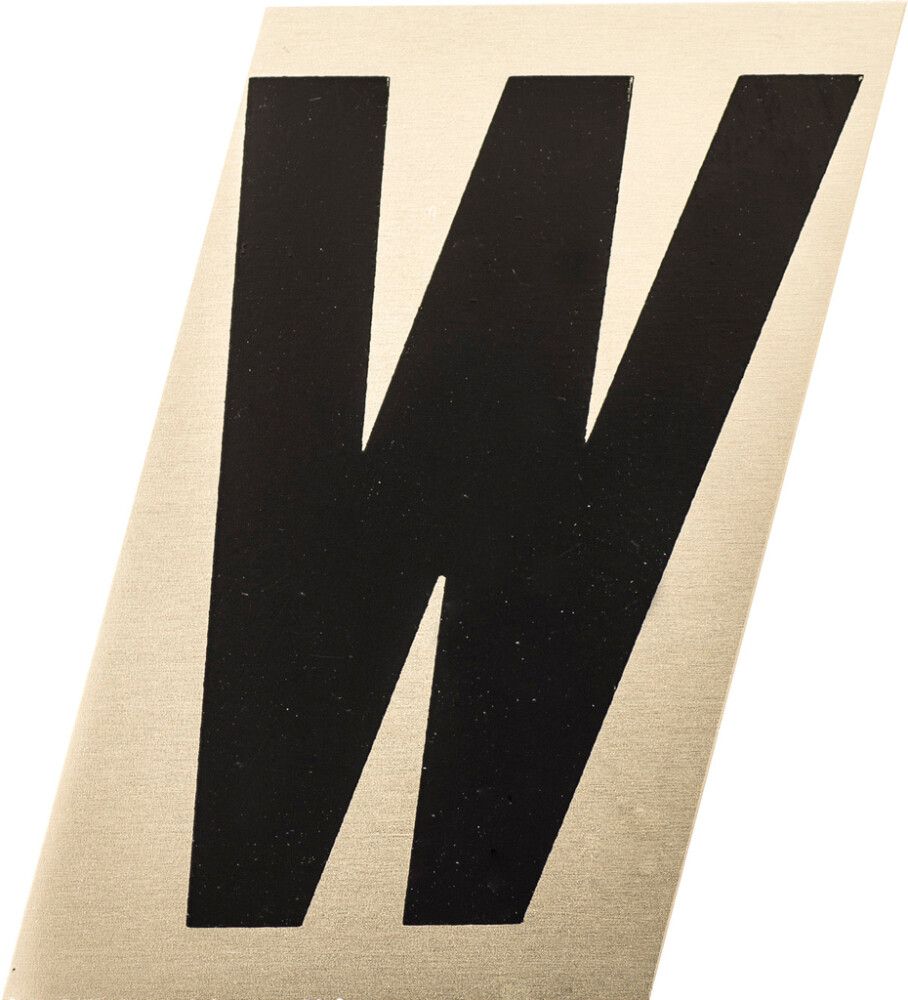 Kirjain Metl-Stik Kulta/Musta 1,5 cm W