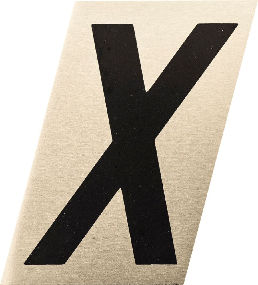 Kirjain Metl-Stik Kulta/Musta 1,5 cm X