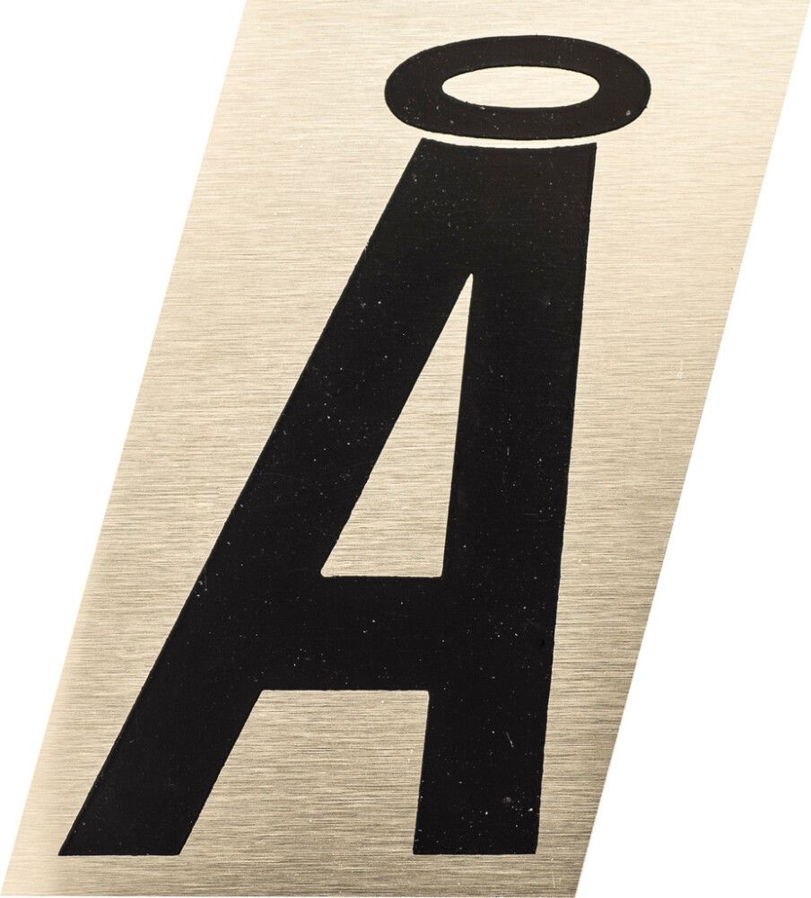 Kirjain Metl-Stik Kulta/Musta 1,5 cm Å