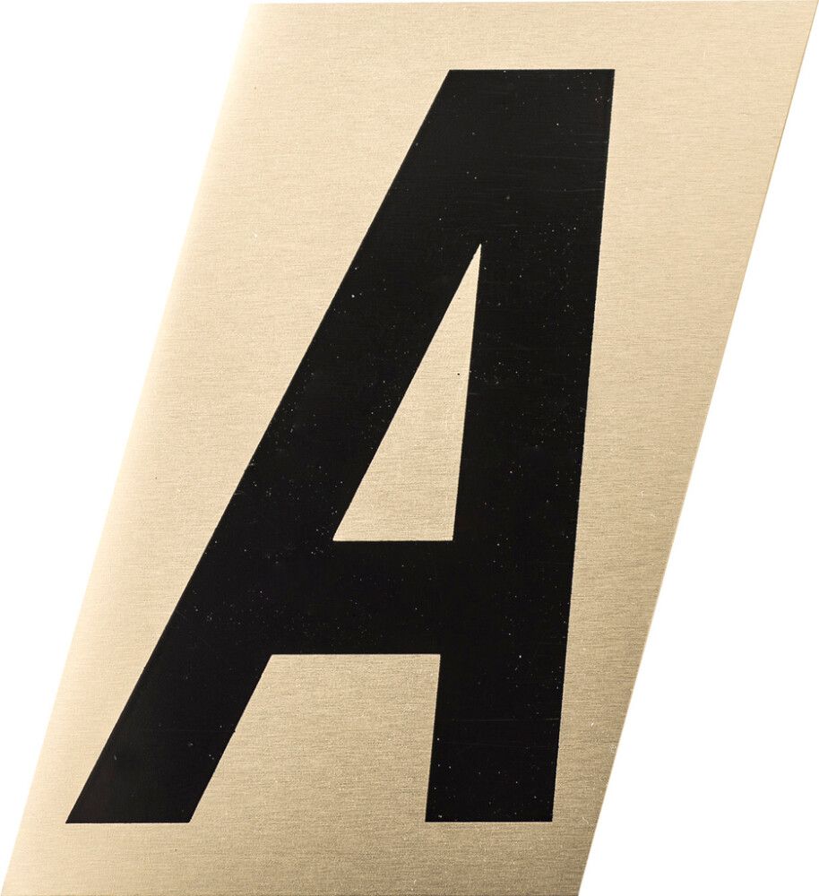 Kirjain Metl-Stik Kulta/Musta 2,5 cm A