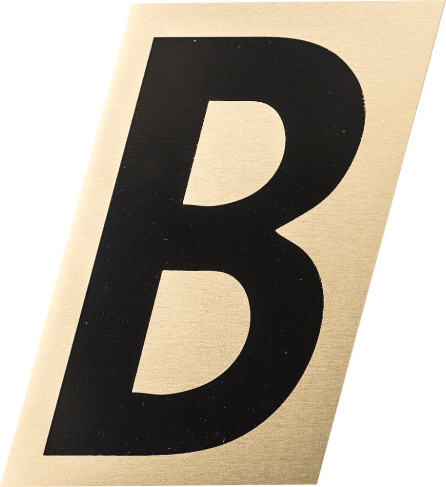 Kirjain Metl-Stik Kulta/Musta 2,5 cm B