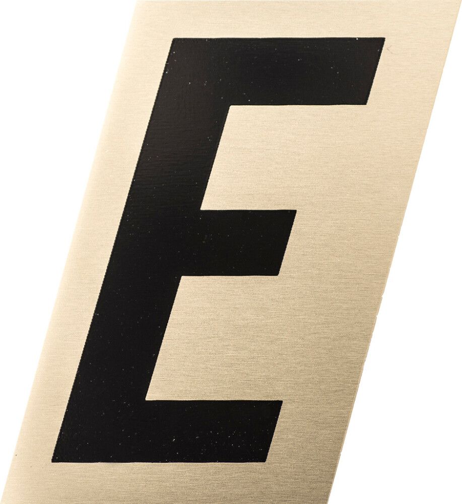 Kirjain Metl-Stik Kulta/Musta 2,5 cm E