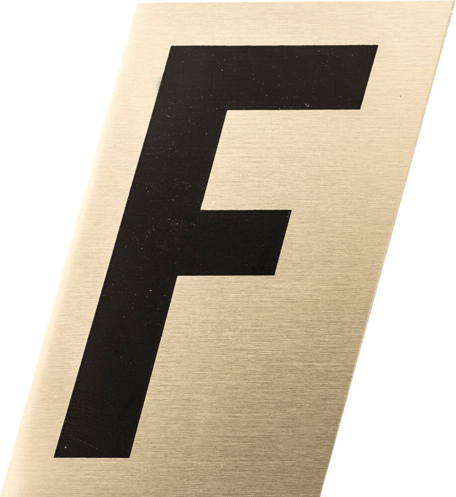 Kirjain Metl-Stik Kulta/Musta 2,5 cm F
