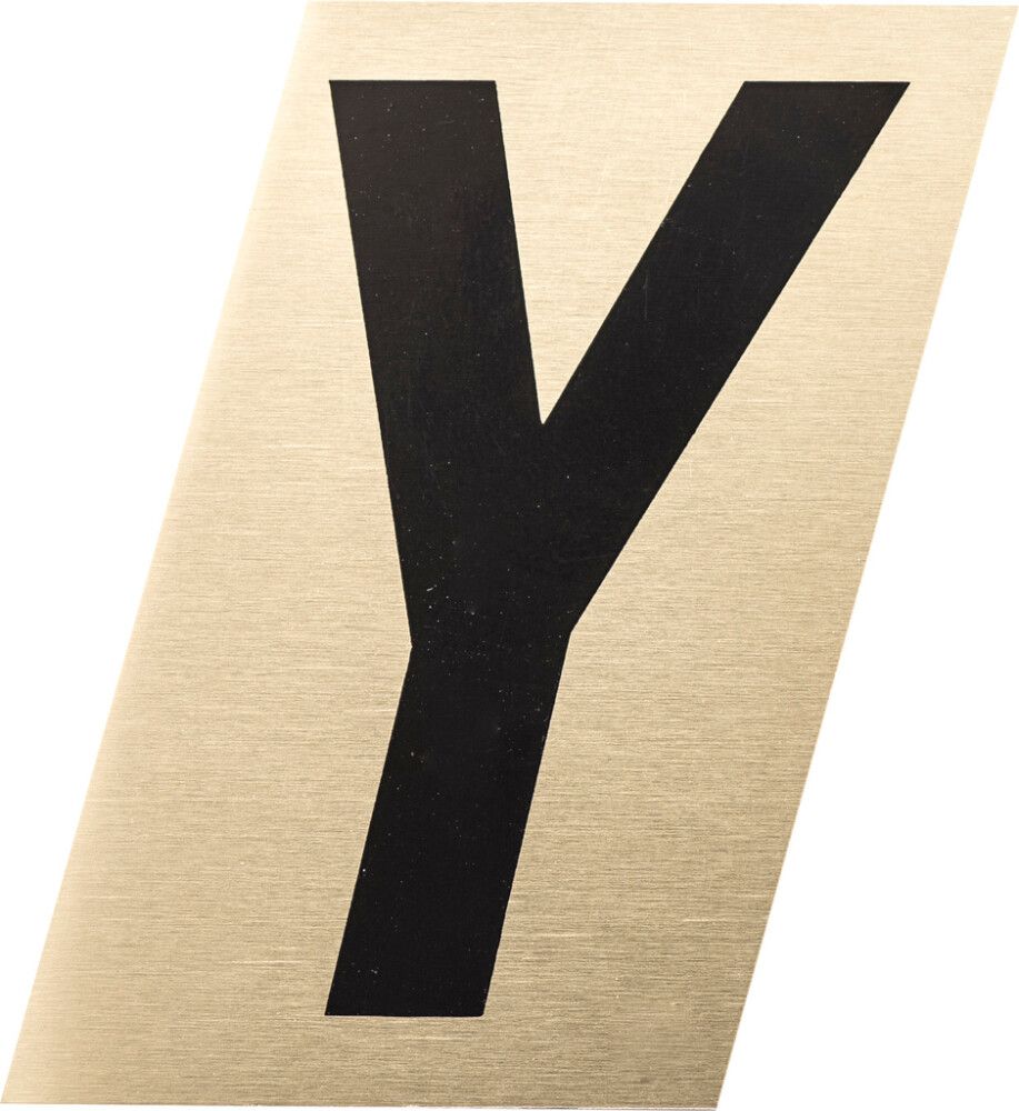 Kirjain Metl-Stik Kulta/Musta 2,5 cm Y