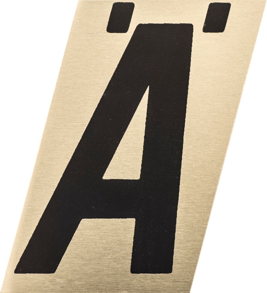 Kirjain Metl-Stik Kulta/Musta 2,5 cm Ä