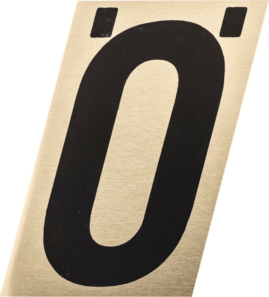 Kirjain Metl-Stik Kulta/Musta 2,5 cm Ö