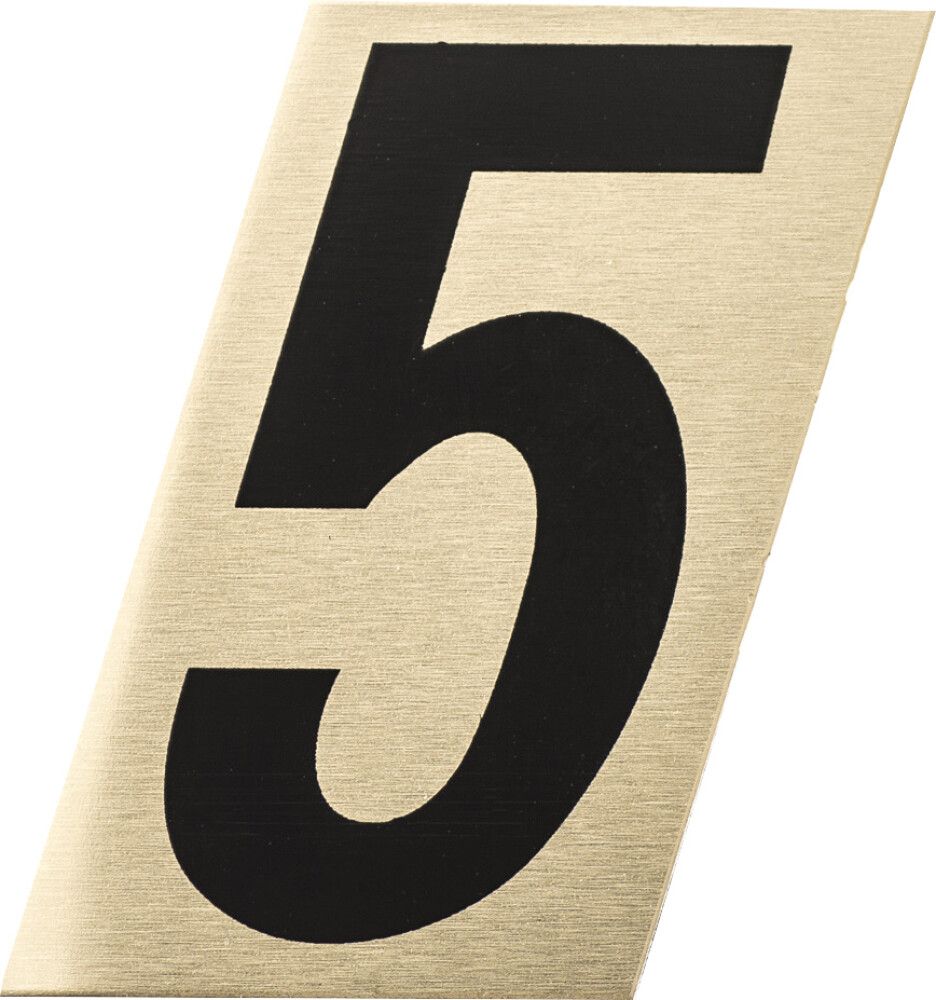 Numero Metl-Stik Kulta/Musta 2,5 cm 5