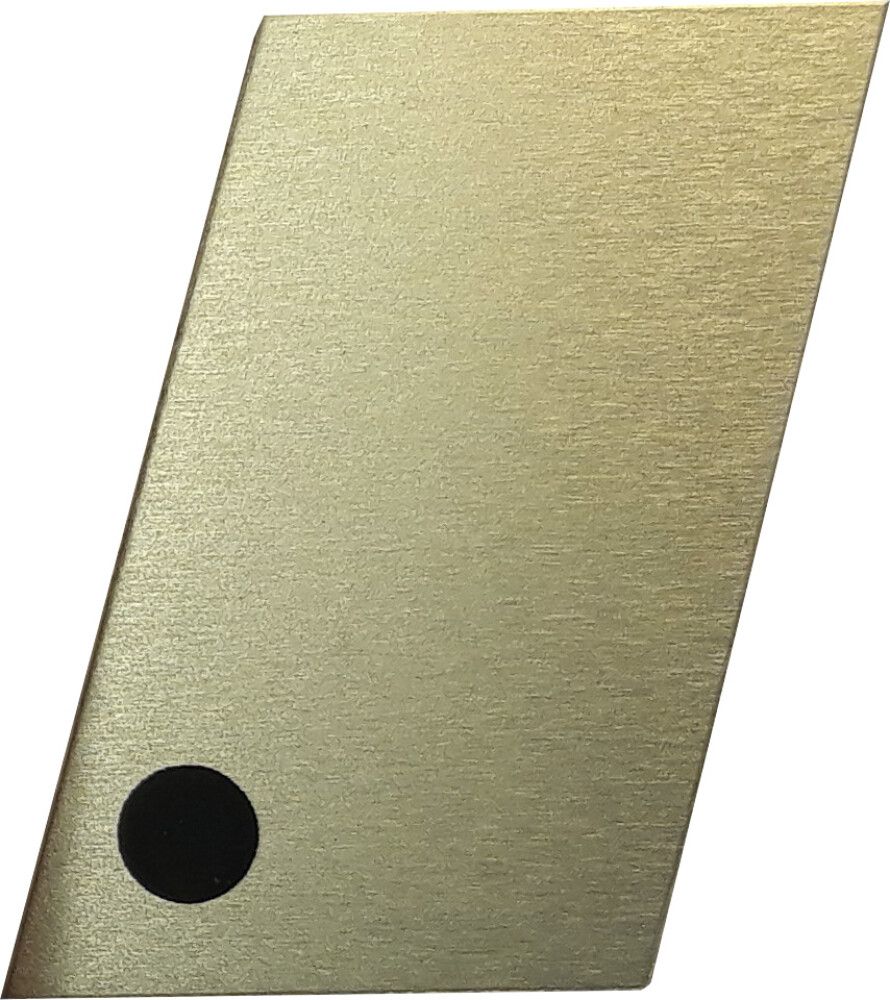 Merkki Metl-Stik Kulta/Musta 3,5 cm Piste