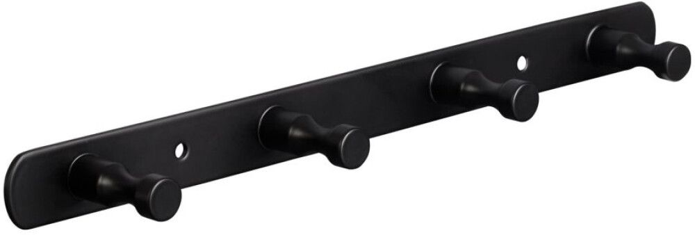 Seinänaulakko Walteco Musta 4 koukkua