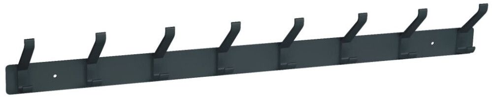 Seinänaulakko Walteco Mattamusta 8 koukkua