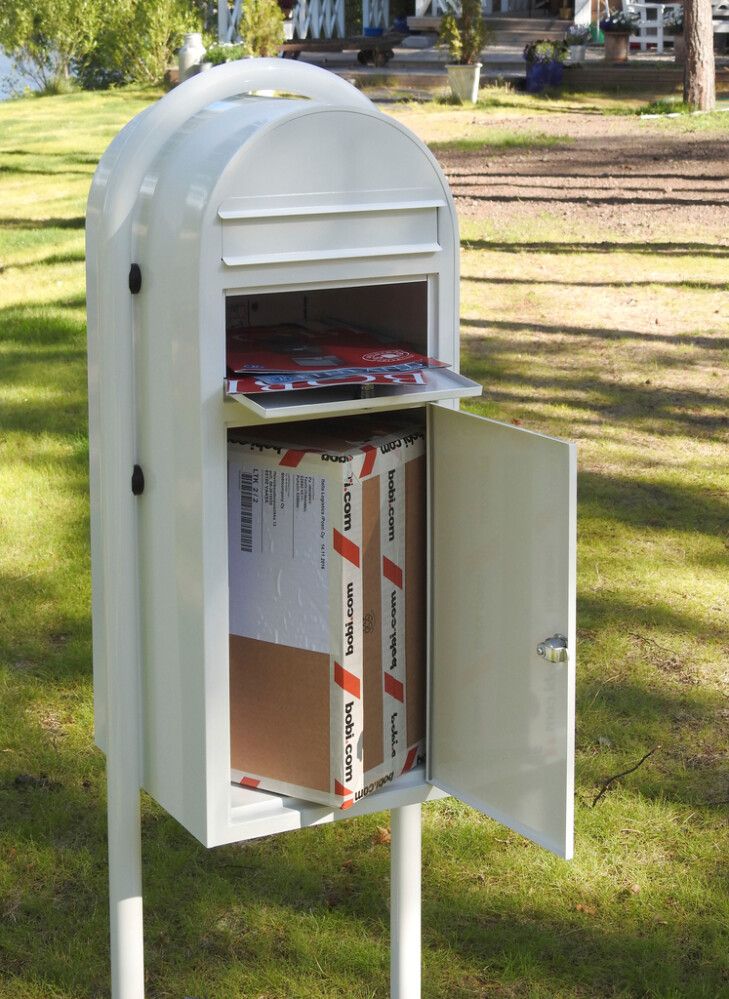 Posti- ja pakettilaatikko Bobi Cargo Valkoinen