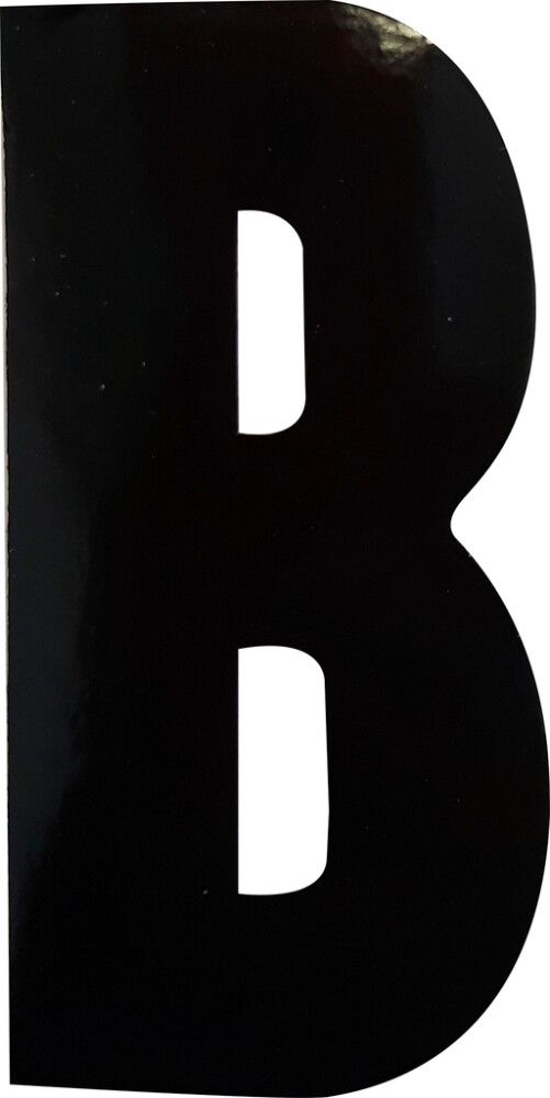 Kirjain Klassen Musta 8,3 cm B