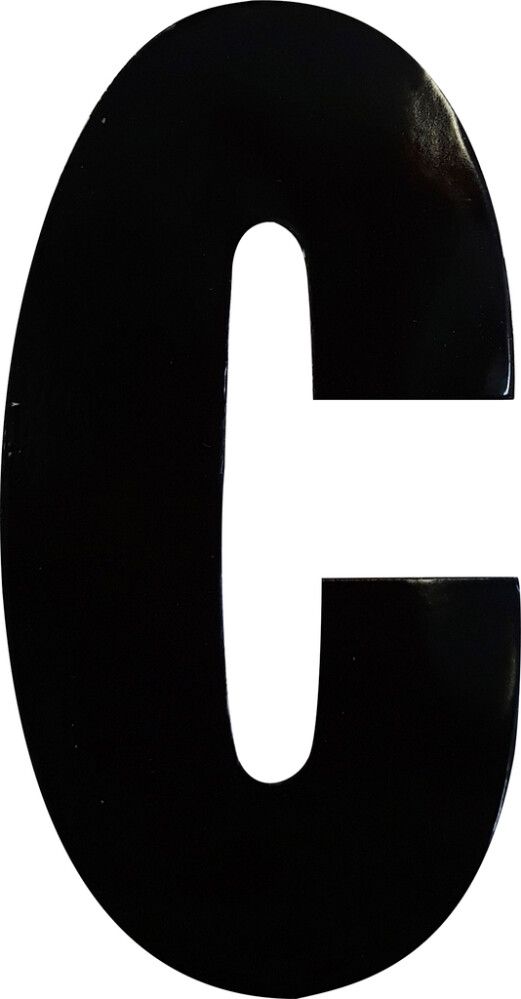 Kirjain Klassen Musta 8,3 cm C