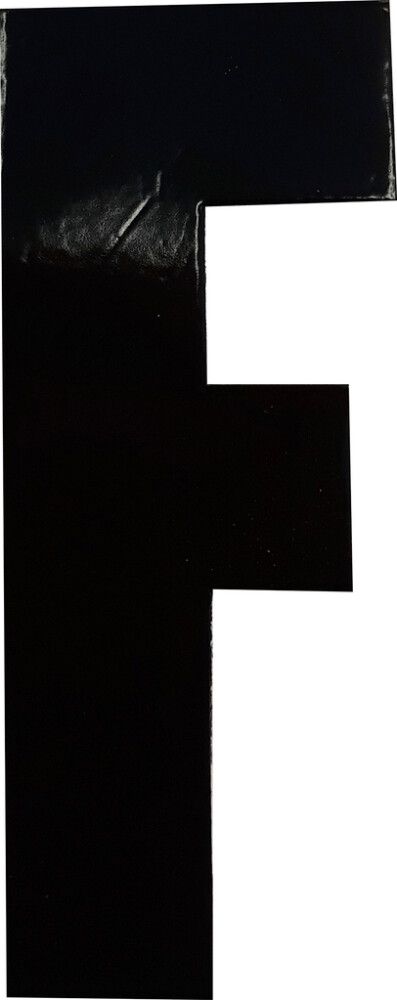 Kirjain Klassen Musta 8,3 cm F