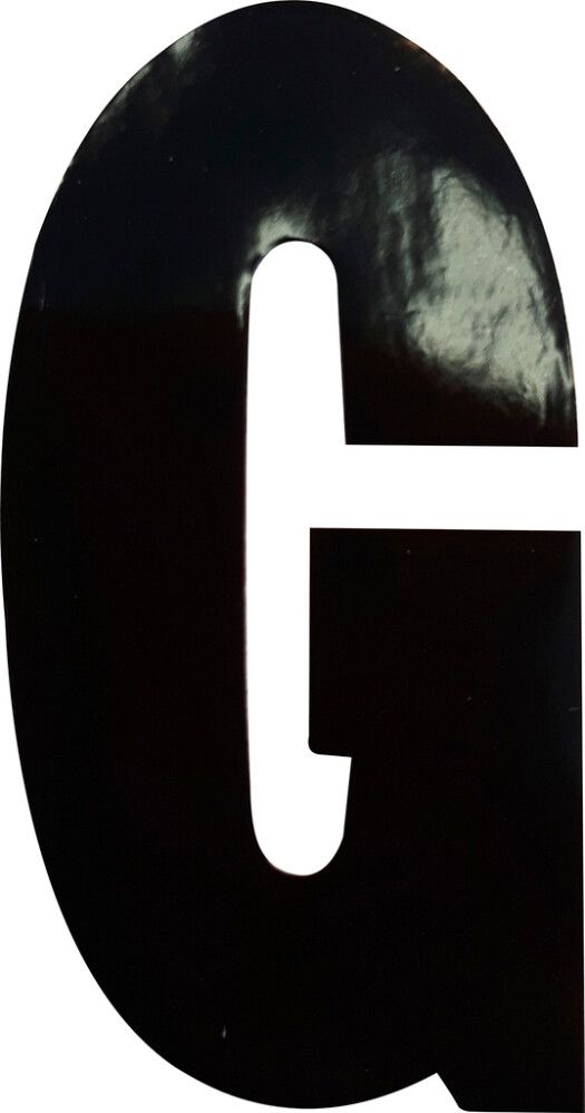 Kirjain Klassen Musta 8,3 cm G
